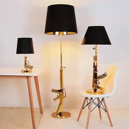 Decorbites™-Pistolen-Bodenleuchte galvanisierte Metall-Tisch-Schreibtischlampe