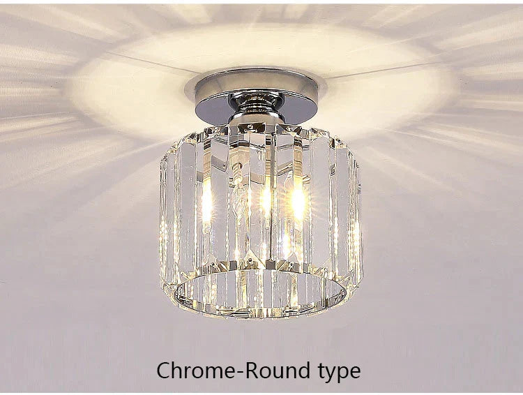 DecorBites™ Crystal LED Ceiling Light for Home Decor, Modern Aisle Light Fixture for Bedroom Living Room
