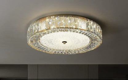 Decorbites™ Goldener Kristall-Deckenleuchter: Moderne Luxus-LED-Leuchte für das Wohnzimmer