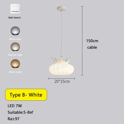 Decorbites™ Goldene Krone Anhängerleuchte: Luxuriöse Wolken-Hängeleuchte für Kinderzimmer und Wohnzimmer