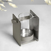 Glass Leather Vase Decor