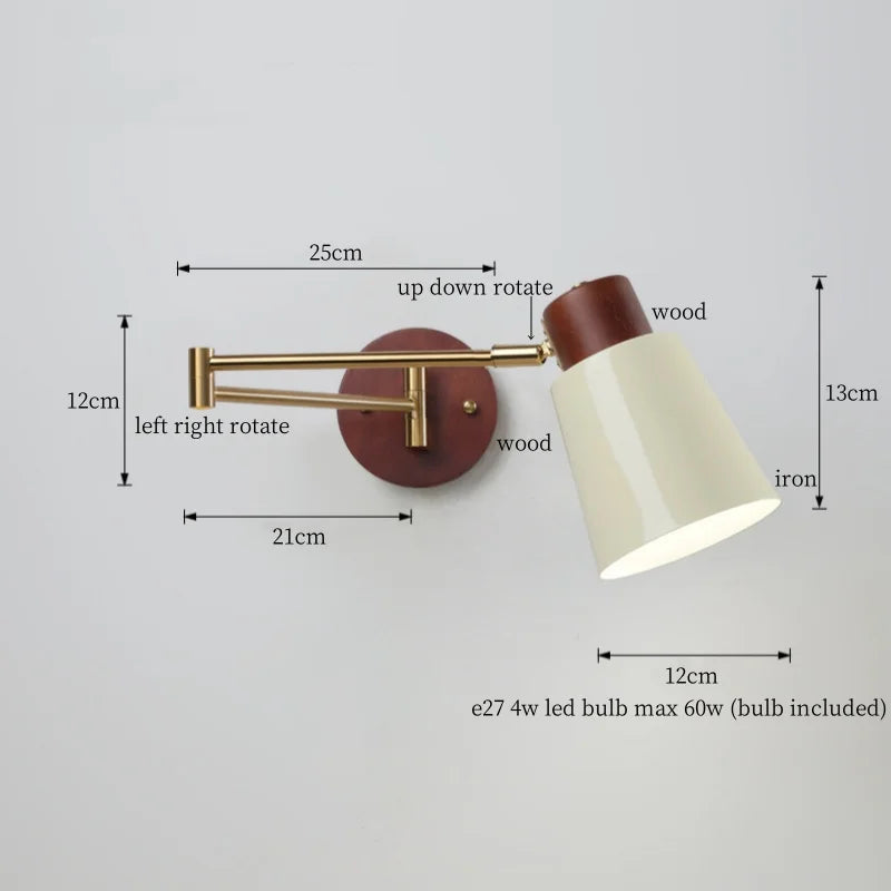Decorbites™ Cremige Eisen LED Wandlampe für Schlafzimmer Wohnzimmer Badezimmer Spiegel Treppenlicht