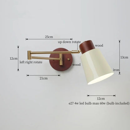 Decorbites™ Cremige Eisen LED Wandlampe für Schlafzimmer Wohnzimmer Badezimmer Spiegel Treppenlicht