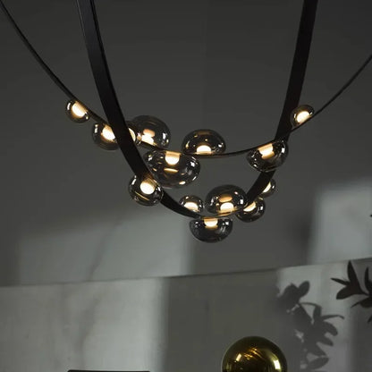 Decorbites™ Designleder-Loft-Hängeleuchte für Wohnzimmer, Hotel, Treppenhaus