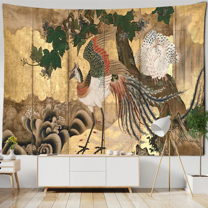 DecorBites™ Cute Skeleton Tapestry: Psychedelic Boho Wall Hanging for Retro Room Decor