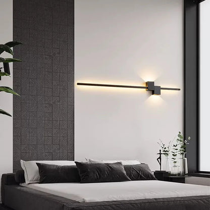 Decorbites™ LED Wandlampen: Moderne Schwarz-Weiß Aluminium Wandlampe für Wohnzimmer Schlafzimmer