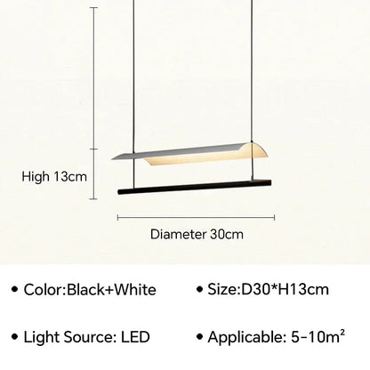 Decorbites™ Lamina LED-Pendelleuchte: Minimalistisches Design für Büro, Wohnzimmer, Restaurant, Bar.