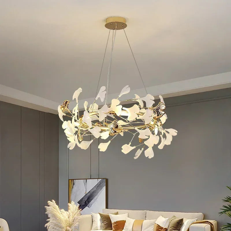 Decorbites™ Ginkgo-Blatt-LED-Deckenleuchter - Modernes nordisches Design für die Hausdekoration