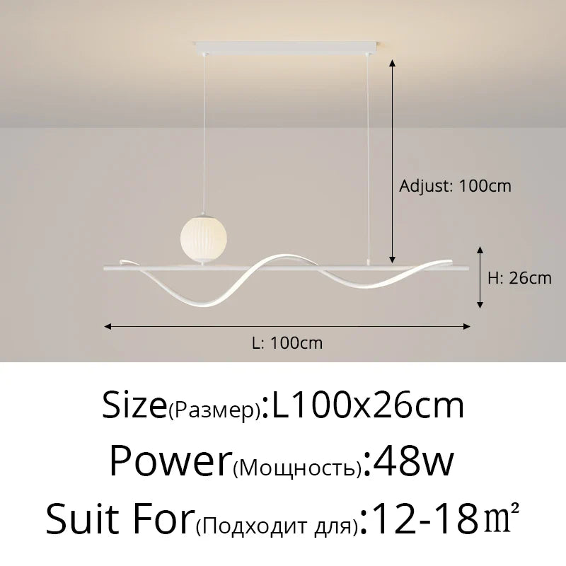 LED Modern Staircase Chandelier