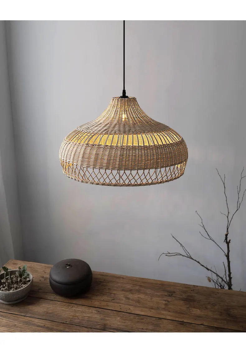 Decorbites™ Bambus-Rattan-Hängeleuchten für Küsten-Wabi-Sabi-Heimdekoration