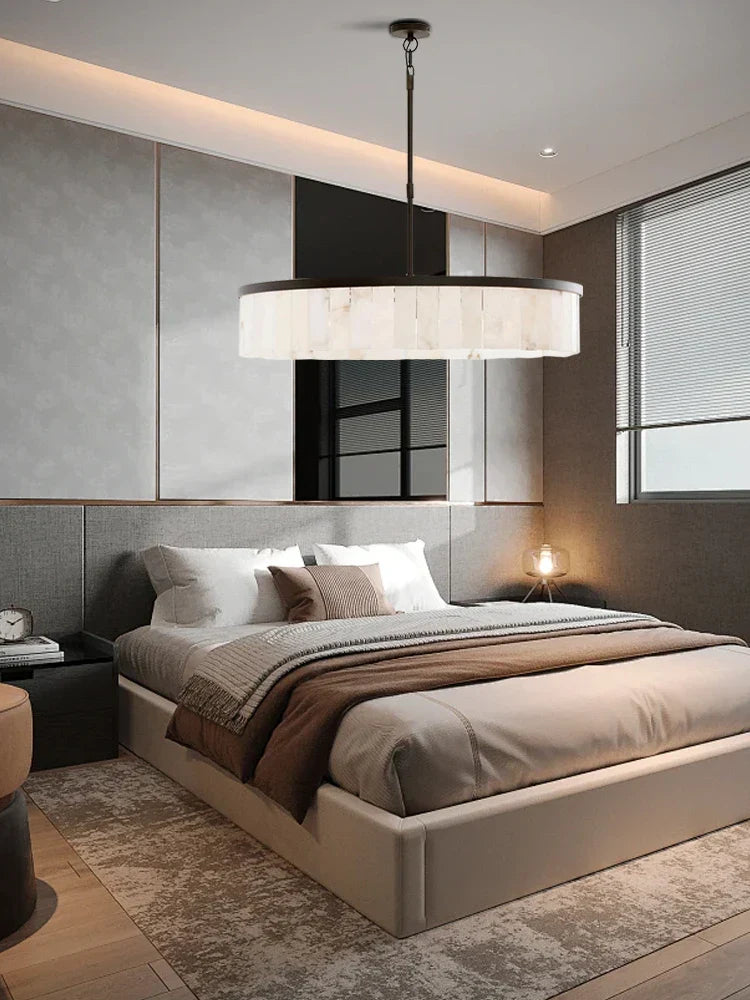 Decorbites™ Gold Marmor Deckenleuchte rund elegantes luxuriöses Anhängerleuchte