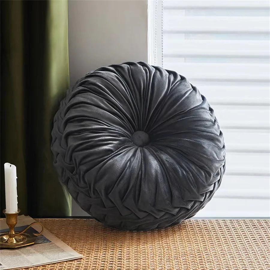 Decorbites™ Niederländisches Samt-Rund-Sitzkissen: Modernes & bequemes Rückenlehnensupport für das Wohnzimmer.