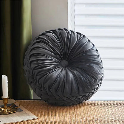 Decorbites™ Niederländisches Samt-Rund-Sitzkissen: Modernes & bequemes Rückenlehnensupport für das Wohnzimmer.