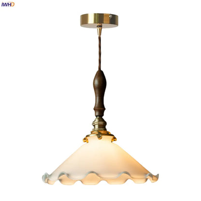 Decorbites™ Glas-LED-Hängeleuchte Blumenlampenschirm für Schlafzimmer- und Wohnzimmerdekoration