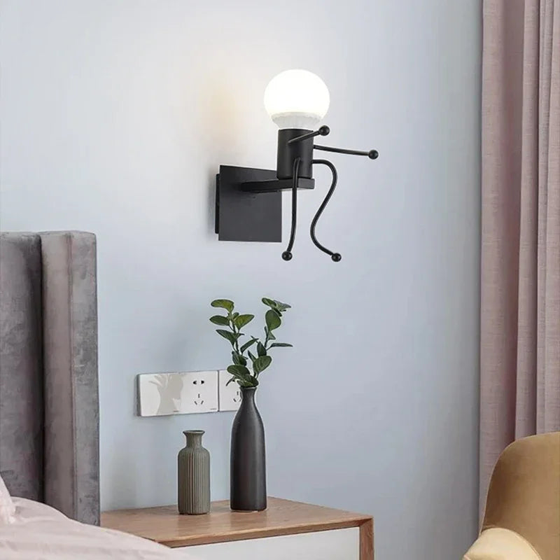 Decorbites™ Kleiner Mann Eisen Anhängerlampe - Vintage LED Hängelampe für die Hausdekoration