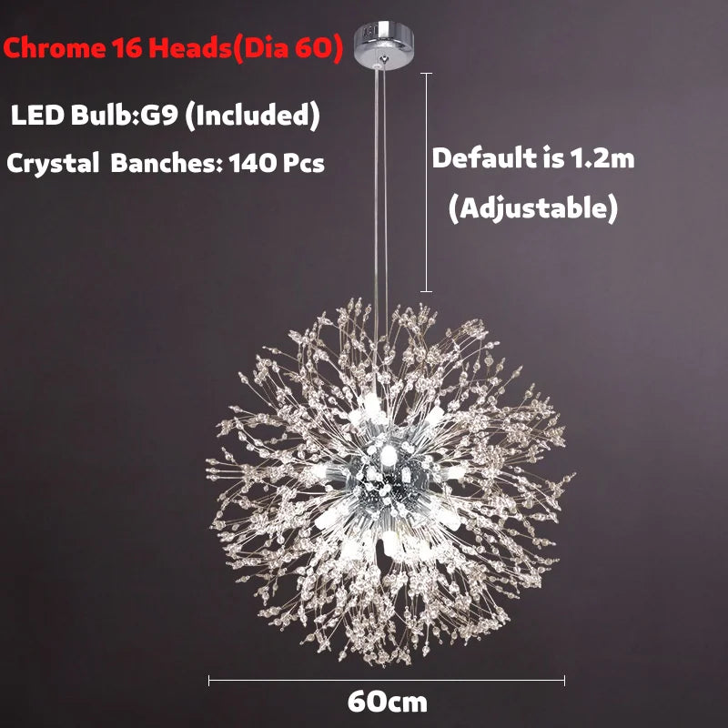 Decorbites™ Dandelion Spark LED-Kronleuchter – Moderne Kunst-Kristalllampen für die Hausdekoration
