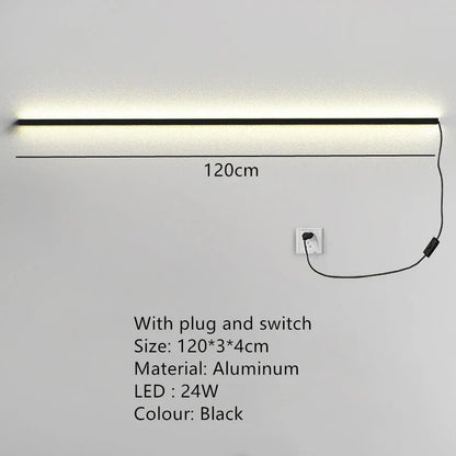 Decorbites™ LED-Wandleuchte Dimmer-Schalter Schwarz Gold Weiß Metall Wandlampen Schlafzimmer Ganglampe