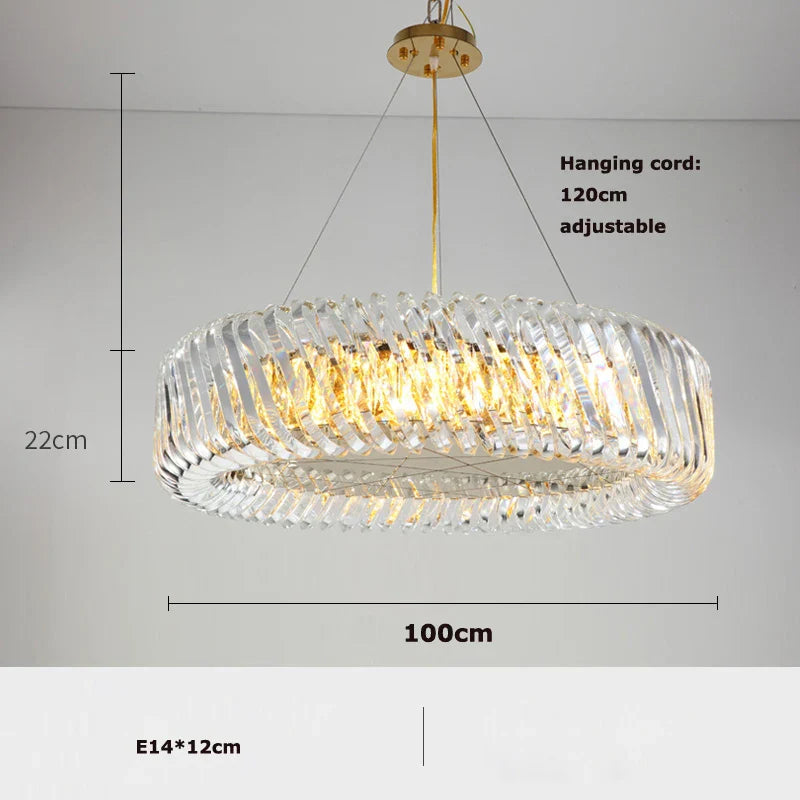 Gold LED Trend Chandelier