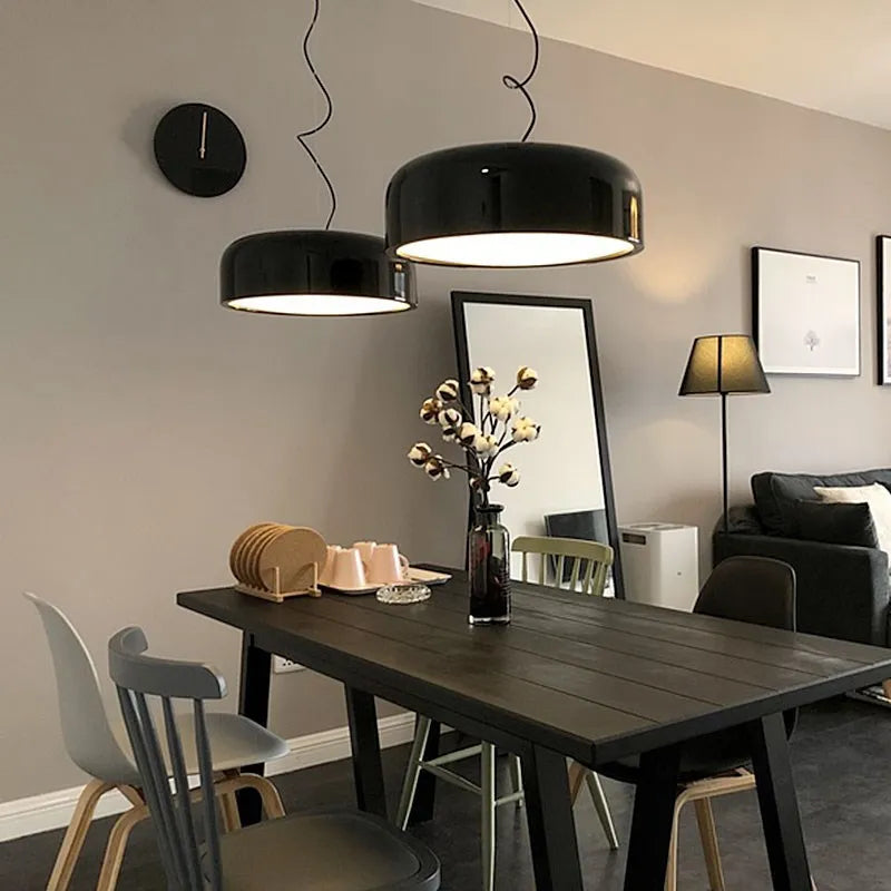 Black Round Nordic Pendant Light