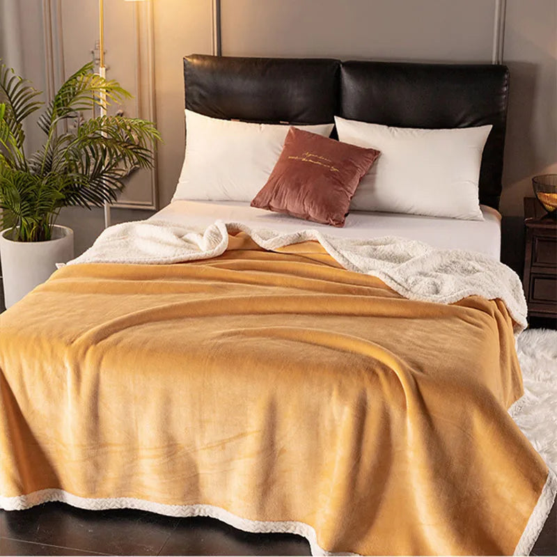 Decorbites™ Zweilagiges Samt-Sofadecke: Luxuriös warm & hautfreundlich