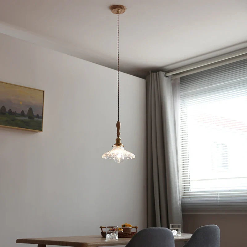 Decorbites™ Glas-LED-Pendantleuchte mit Holzgriff - Moderne nordische Hängelampe