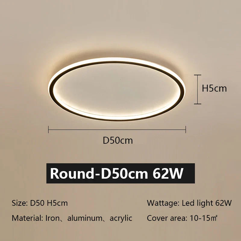 Decorbites™ LED-Deckenleuchte aus Eisen, dimmbar, modernes Lichtarmatur für das Wohnzimmer