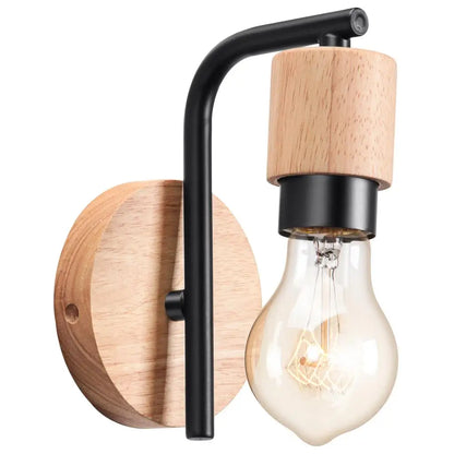DecorBites™ Industrial Wire Cage Wall Sconce E27 Rustic Retro Bedside Light Fixture