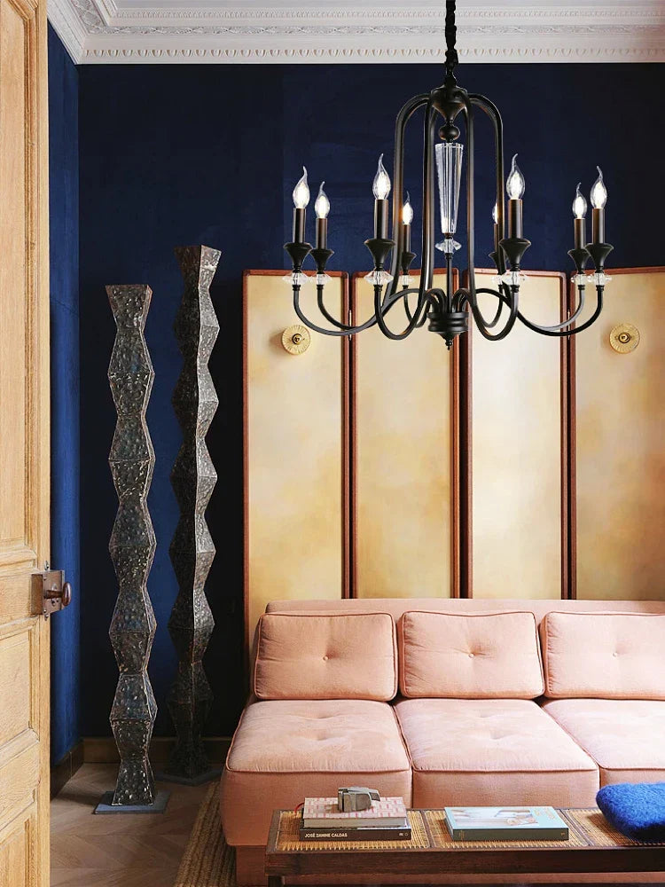 Decorbites™ Eisen Vintage Kerzenleuchter: Retro Französischer Stil Pendelleuchte