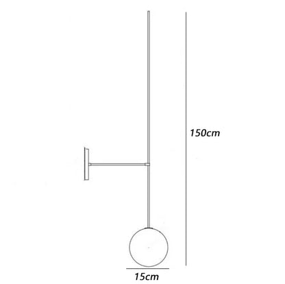 Decorbites™ Glas-Kugeln-LED-Wandleuchten für Zuhause Wohnzimmer Schlafzimmer Bar Treppenbeleuchtung
