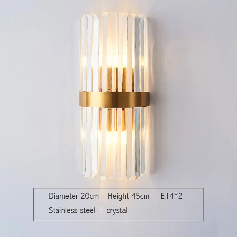 Decorbites™ Gold-Kristall-Wandleuchten: Moderne LED-Wandleuchte für Schlafzimmer, Wohnzimmer und Badezimmer
