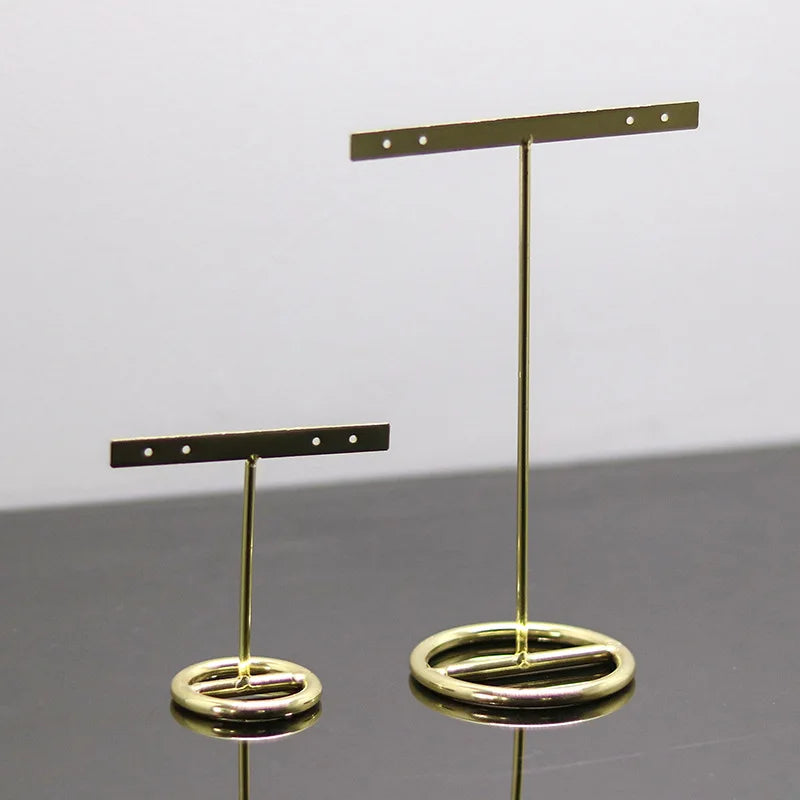 Decorbites™ Golden Geometrisches Schmuckdisplay-Regal – Desktop-Aufbewahrung & Heimdekoration