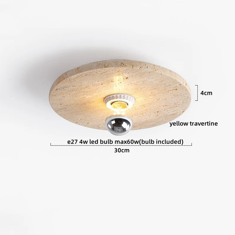 Decorbites™ LED-Deckenleuchte Gelber Travertin - Nordische Acryl-Lampe für das Wohnzimmer