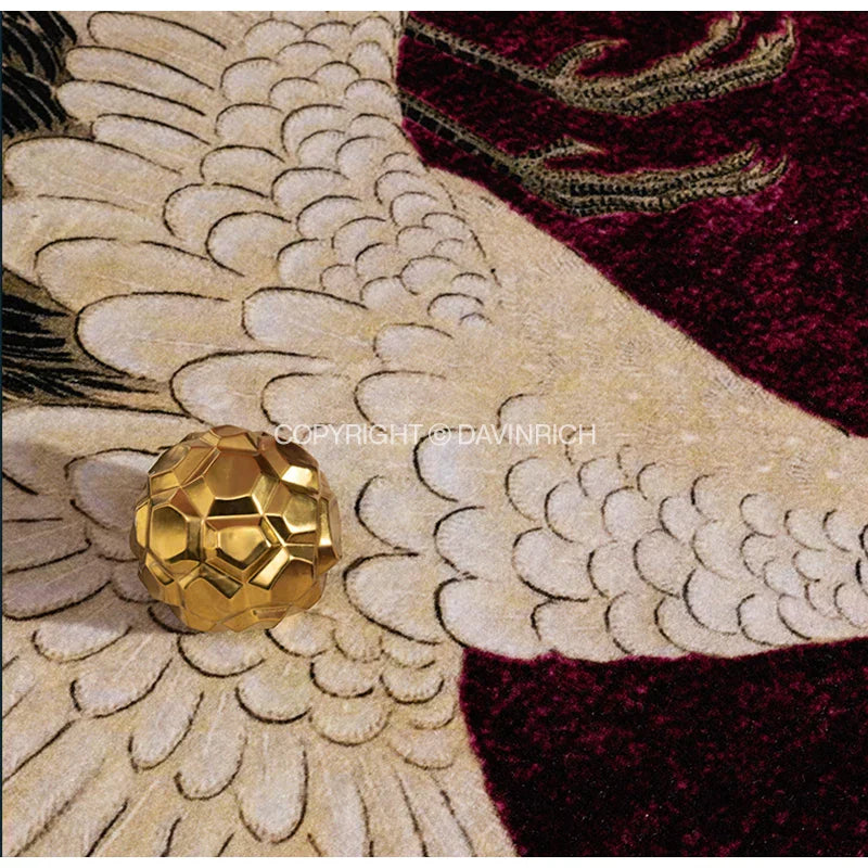 Decorbites™ Japanische Kraniche Weiches Plüschteppich - Luxuriöse Heimdekoration