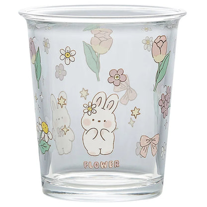 Decorbites™ Niedliches Vierfarbiges Bären-Hasen-Glas-Tee-Kaffee-Becher