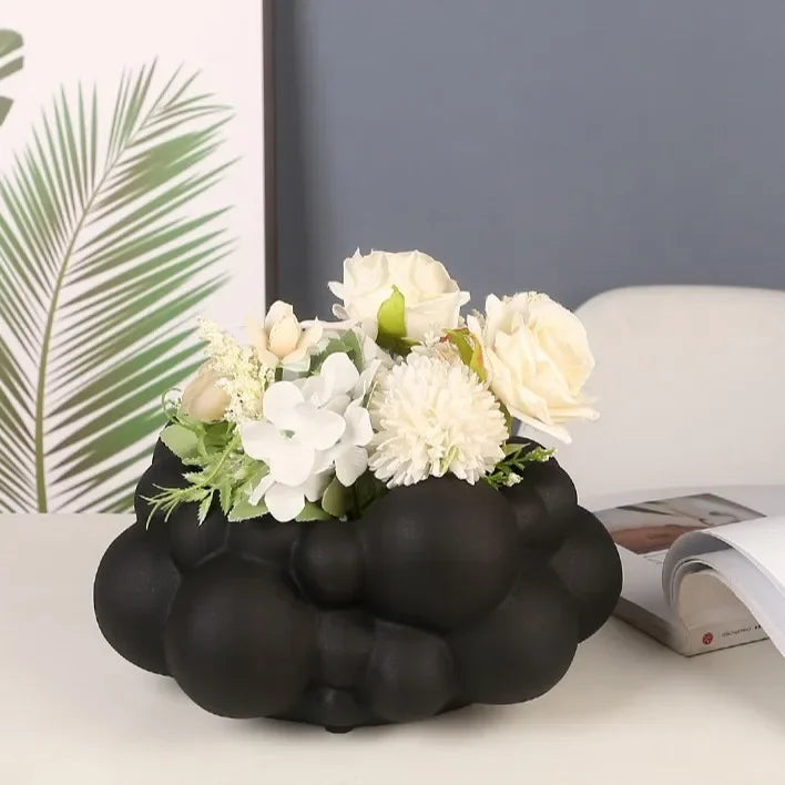 Decorbites™ Abstrakter Patchwork-Keramikvase Blütenblumentopf Wohnraumausstattung