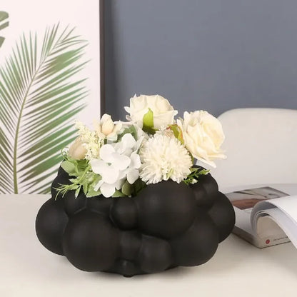 Decorbites™ Abstrakter Patchwork-Keramikvase Blütenblumentopf Wohnraumausstattung