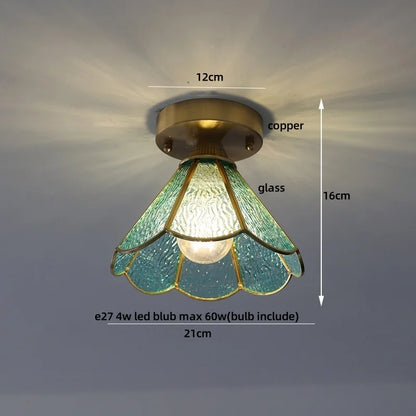 Decorbites™ Würfel Holz Kupfer LED Deckenleuchte Vintage Loft Deckenlampe