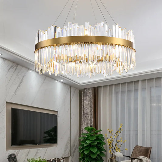 Decorbites™ Kristall-LED-Kronleuchter: Elegante Goldbeleuchtung für das Esszimmer