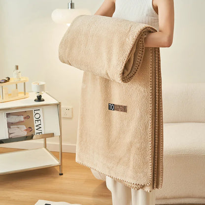 Decorbites™ Cloud Comforter: Plüschiges doppelseitiges Büro-Nickerchen-Decke, hochwertige einfarbig samtenes Decke