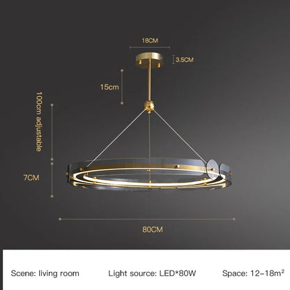Decorbites™ Rundring-LED-Kronleuchter: Moderne Beleuchtung für Wohnzimmer, Schlafzimmer, Esszimmer
