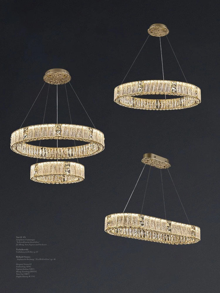 Decorbites™ Kristall-Deckenleuchter | Luxus-Glas-Hängeleuchten LED-Dekoration