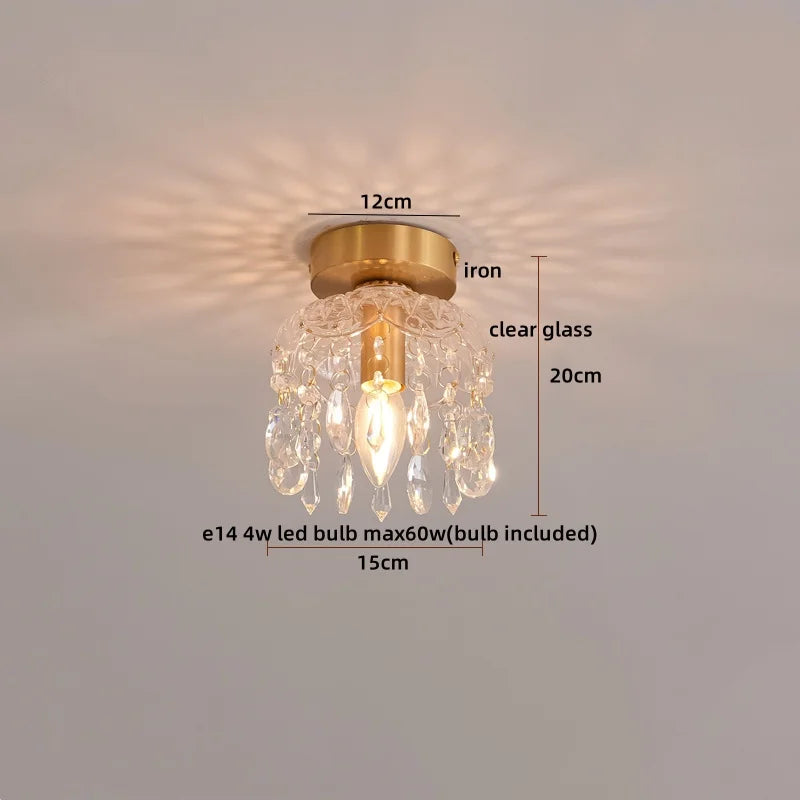 Decorbites™ Kristall-LED-Deckenleuchte Luxuriöser moderner Kronleuchter für Wohnzimmer Flur