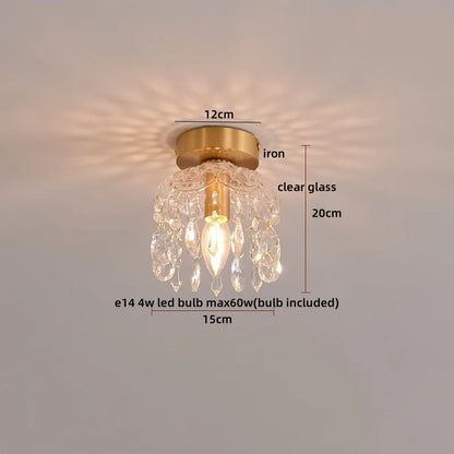Decorbites™ Kristall-LED-Deckenleuchte Luxuriöser moderner Kronleuchter für Wohnzimmer Flur