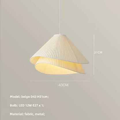 Decorbites™ E27 Stoff-Leuchter Moderne Schlafzimmer-LED-Pendantleuchten Nordische Dekor-Hängeleuchte