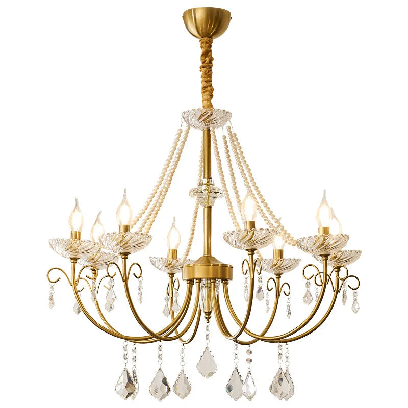 Decorbites™ Kristall-LED-Kronleuchter Wohnzimmer Luxusbeleuchtung E14 Hänge-Lampen