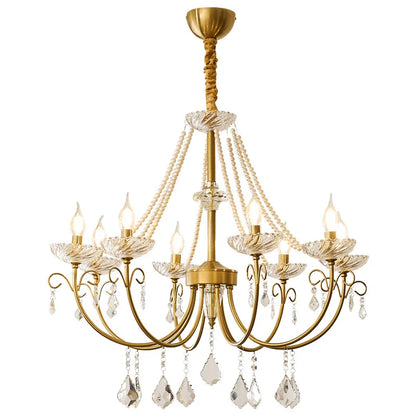 Decorbites™ Kristall-LED-Kronleuchter Wohnzimmer Luxusbeleuchtung E14 Hänge-Lampen
