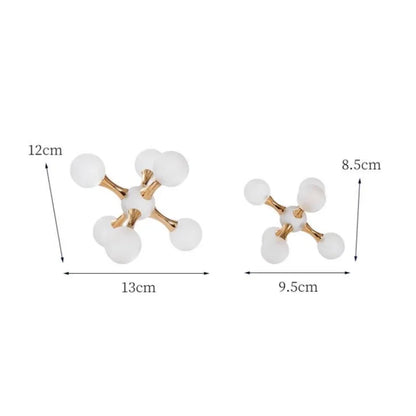DecorBites™ Crystal Ball Molecule Geometric Metal Ornament Home Decor