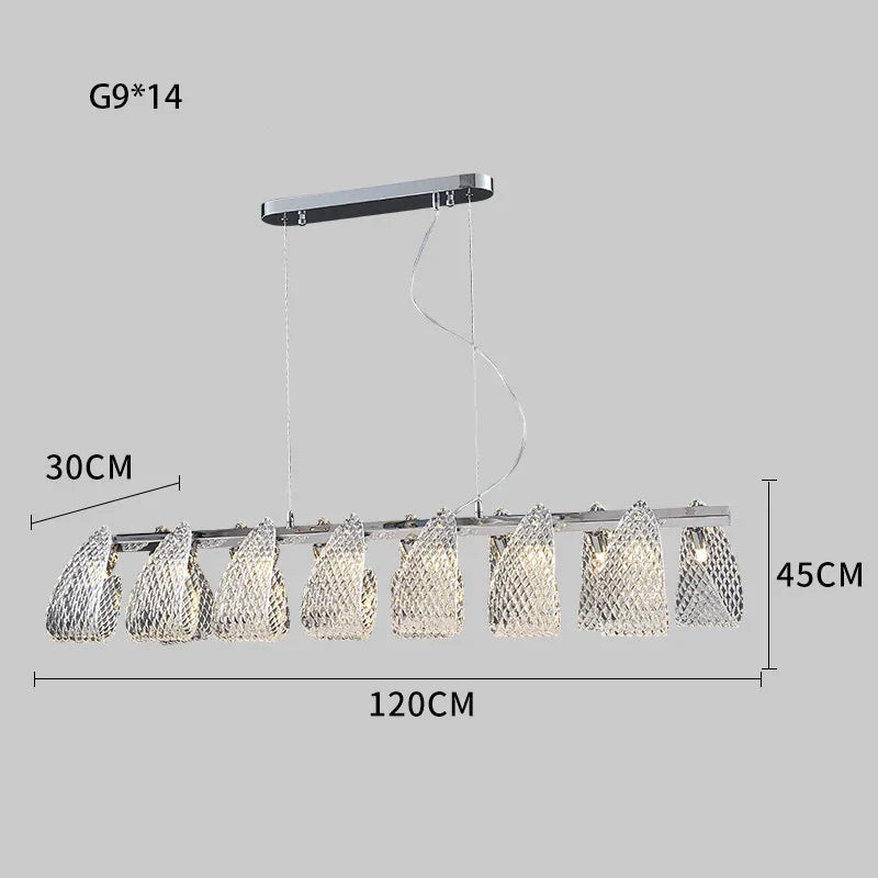 Decorbites™ Glas-Kiefernzapfen-LED-Kronleuchter: Moderne Art-Deco-Hängebeleuchtung