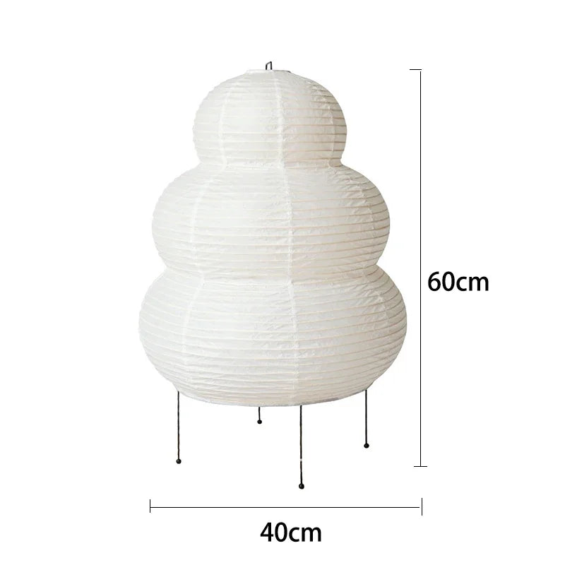 Decorbites™ Japanischer Stil Reispapier-Schreibtischlampe für Heimdekoration, E27-Beleuchtung für Schlafzimmer & Arbeitszimmer