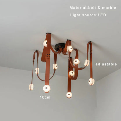 Decorbites™ Designer-Gürtel Marmoranhängerleuchten: Luxuriöse dimmbare Leuchte für Villa und Duplex